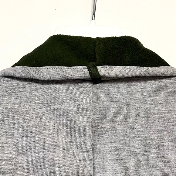 Fabletics Moscow Coat Womens SZ Medium Soft Cozy Terry Fleece Gray Midi Coatigan - Picture 9 of 14